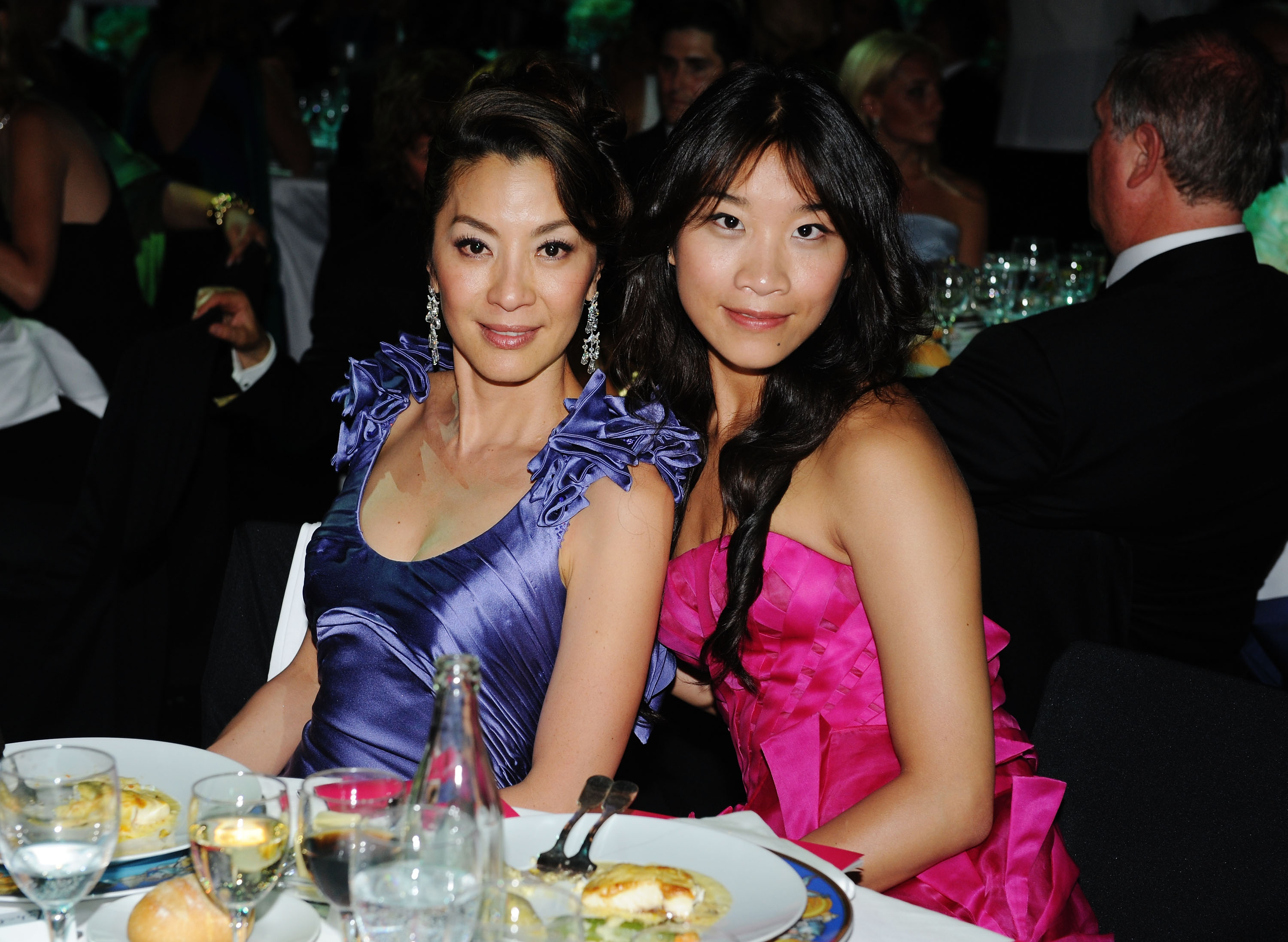 Michelle Yeoh with Dee Poon - one of her godchildren