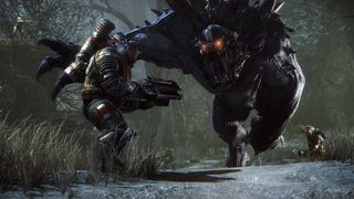 Evolve goliath chases down hunters as they play evolve