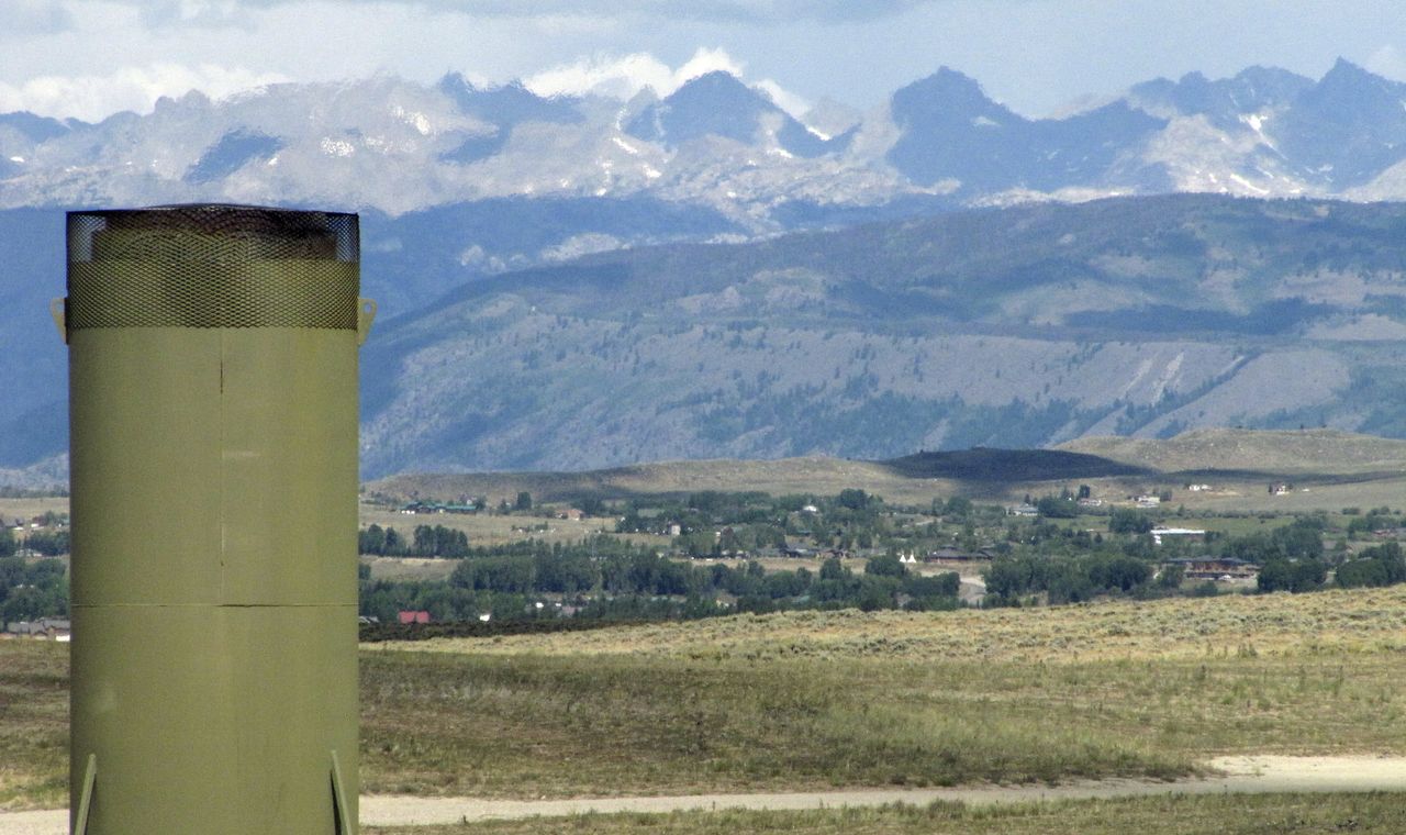 Gas production facility in Wyoming.