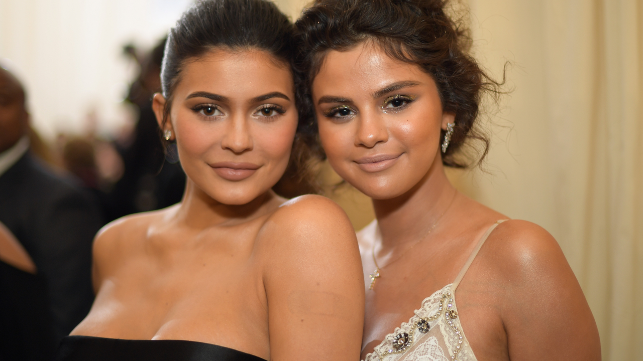 Kylie Jenner and Selena Gomez attends the Heavenly Bodies: Fashion &amp; The Catholic Imagination Costume Institute Gala at The Metropolitan Museum of Art on May 7, 2018 in New York City.