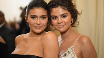 Kylie Jenner and Selena Gomez attends the Heavenly Bodies: Fashion & The Catholic Imagination Costume Institute Gala at The Metropolitan Museum of Art on May 7, 2018 in New York City.