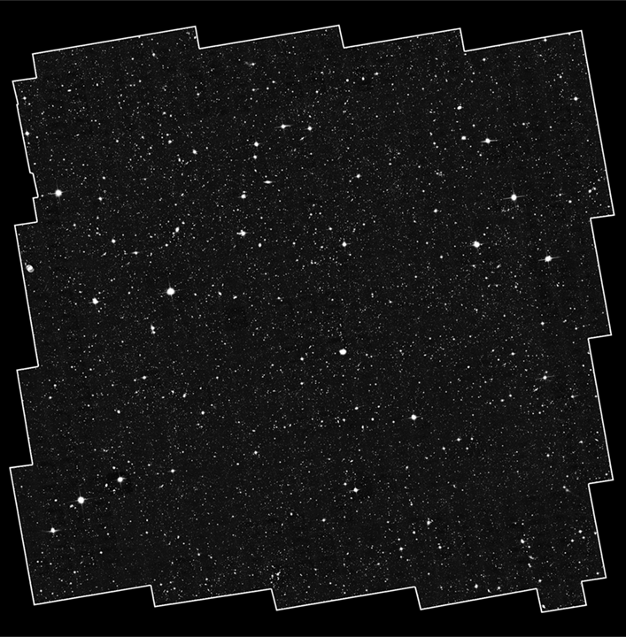 Hubble Space Telescope&#039;s view of the COSMOS survey area.