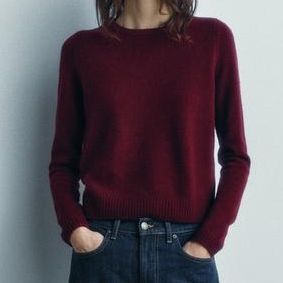 Zara Burgundy Wool Sweater