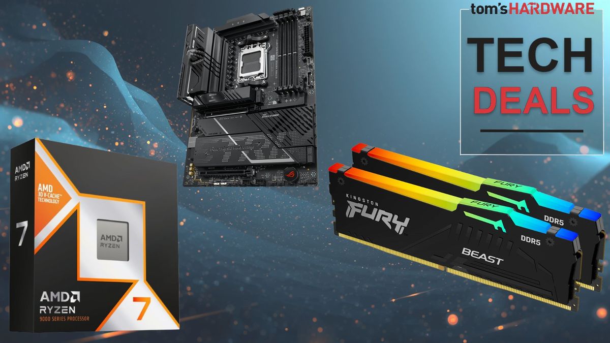Get 32GB of Kingston DDR5 for $261 when bundled with the new 9850X3D and an X870 motherboard — get AMD's fastest gaming chip and the core of an AM5 build for less than $1,100