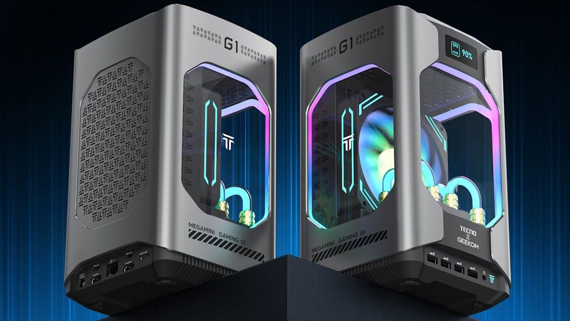 Liquid-cooled mini-PC lives inside a fish-tank-looking case — Tecno x ...