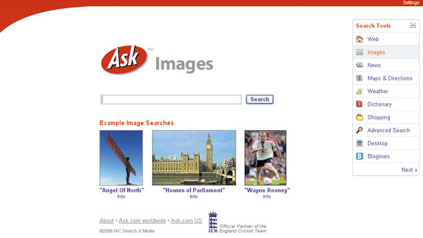 Ask.com image search