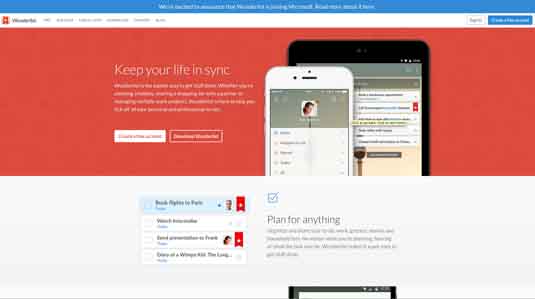 Image courtesy of Wunderlist