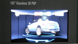 Panasonic's massive 104 inch glassless 3D TV