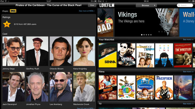 Lovefilm for iOS gets AirPlay and IMDb integration