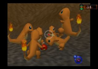 A screenshot of the Pokémon Snap game