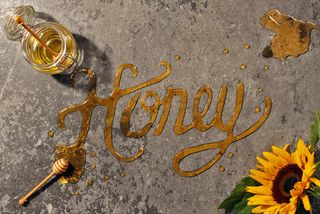 Honey typography
