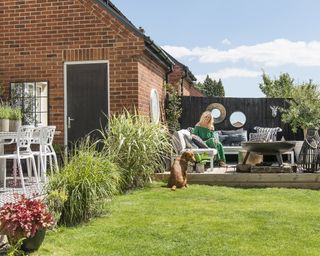 Garden makeover with zoned seating areas