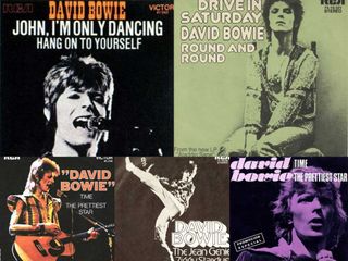 Various David Bowie single sleeves