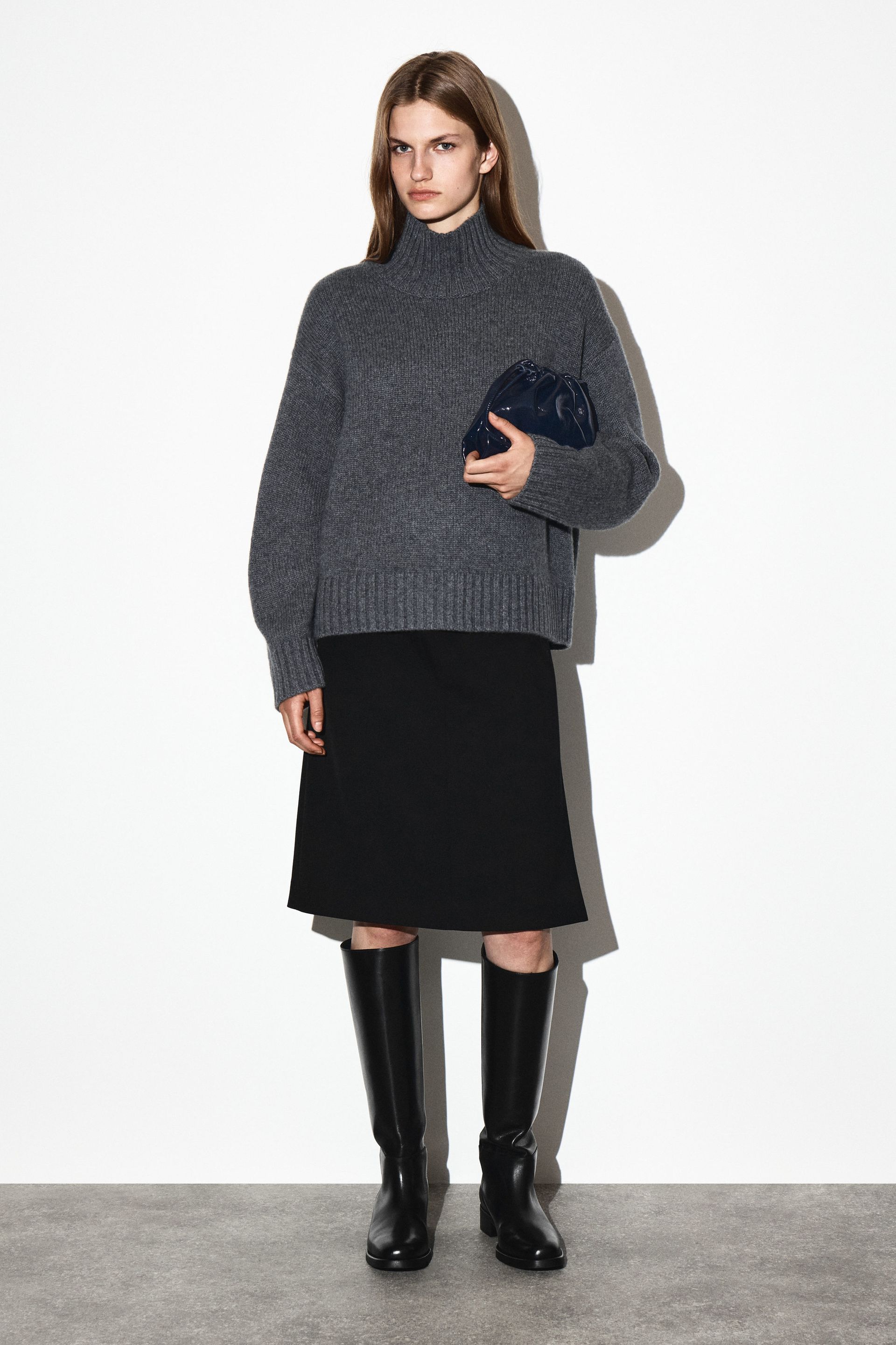 Mini Cavatelli Clutch Bag - Leather