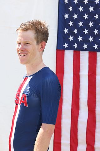 Lawson Craddock (EF Education-Nippo) after winning the USA Cycling Pro Road Championships 2021