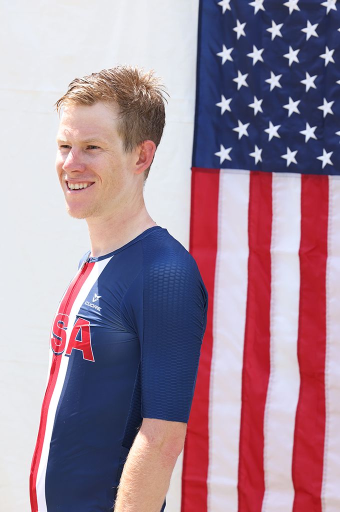 Lawson Craddock (EF Education-Nippo) after winning the USA Cycling Pro Road Championships 2021