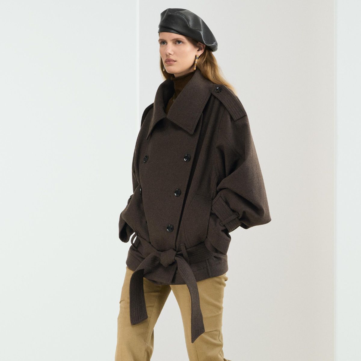 a model wearing zara srpls collection