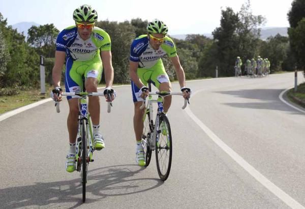 Ivan Basso and Eros Capecchi
