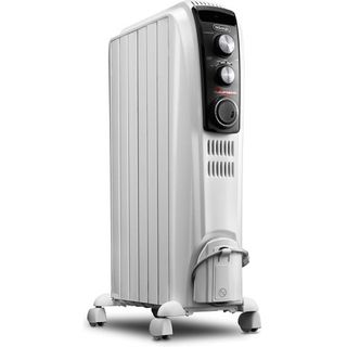 De'longhi Dragon Oil Filled Radiator Heater, 1500w Electric Space Heater for Indoor Use, Portable Room Heater, Programmable Timer, Full Room Heater With Safety Features, Trd40615t