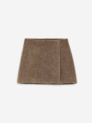 Wool-Blend Mini Skirt