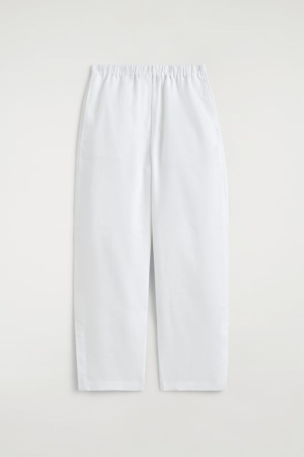 COS, Linen Barrel-Leg Trousers