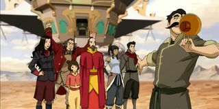 The cast of The Legend of Korra