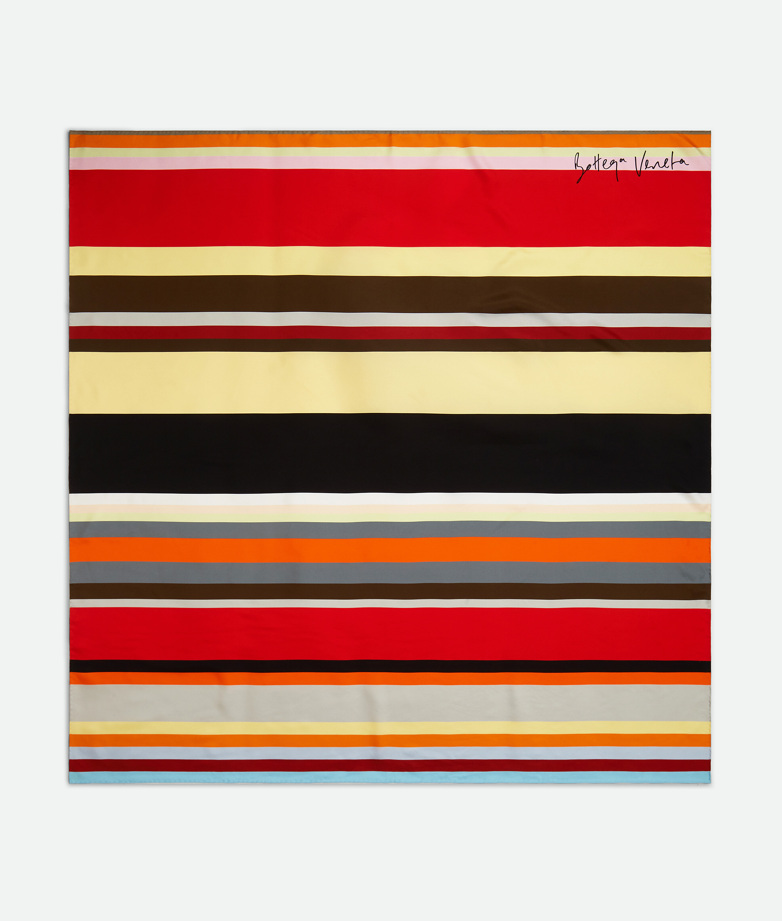 Women&#039;s Silk Twill Striped Foulard in Multicolor