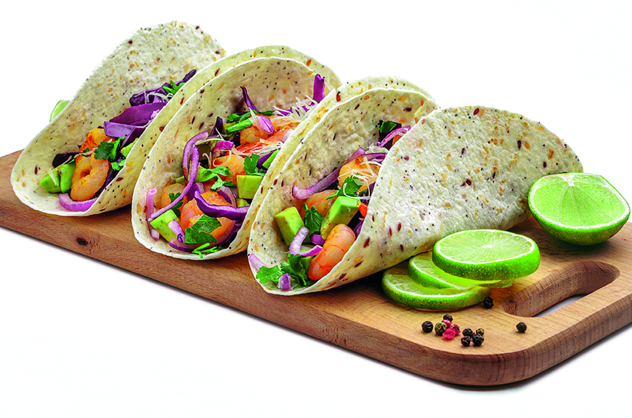 Tortillas on a board