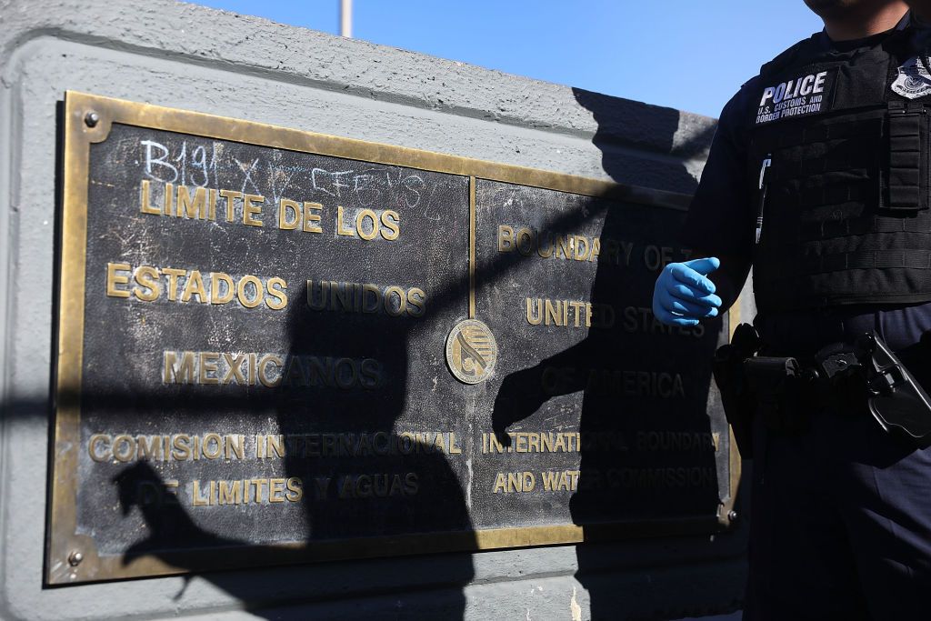 Border patrol on the U.S.-Mexico border.