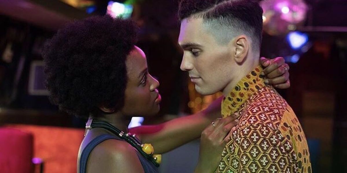 Masali Baduza as Sephy and Jack Rowan as Callum in Noughts And Crosses