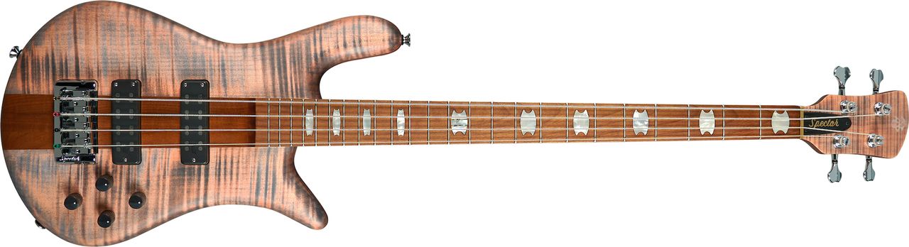 Spector's new Euro RST four-string bass in Sundown Glow
