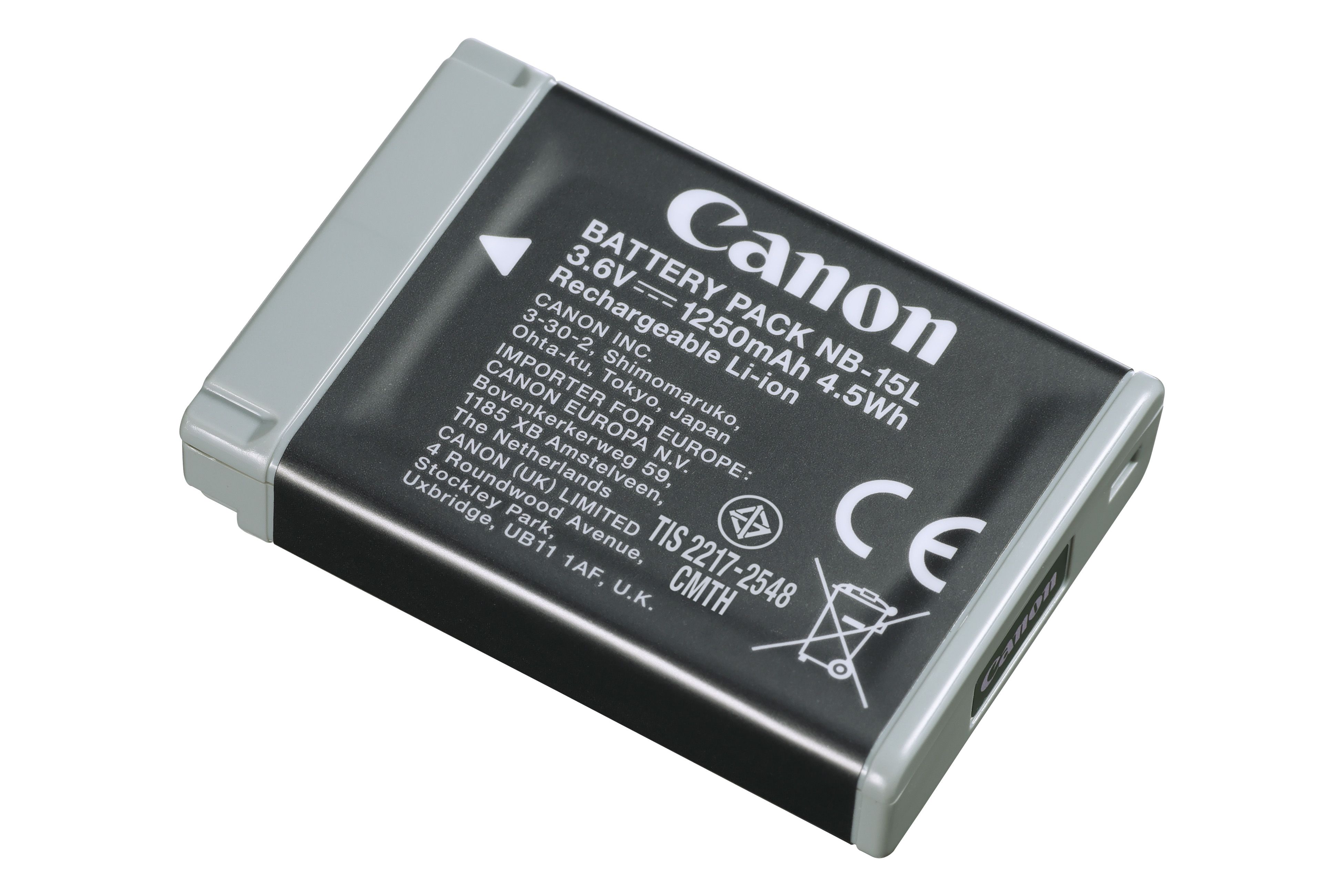 Canon NB-15L camera battery