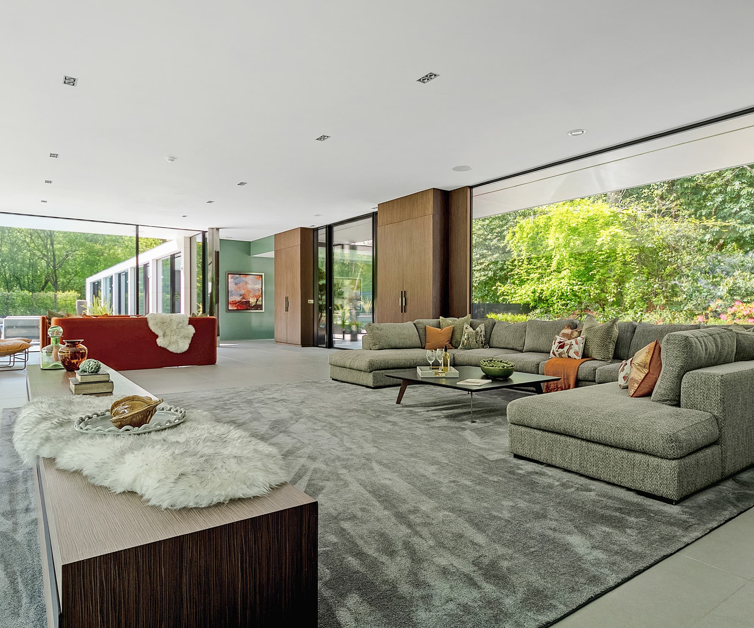 A large living room/lounge with a picture window