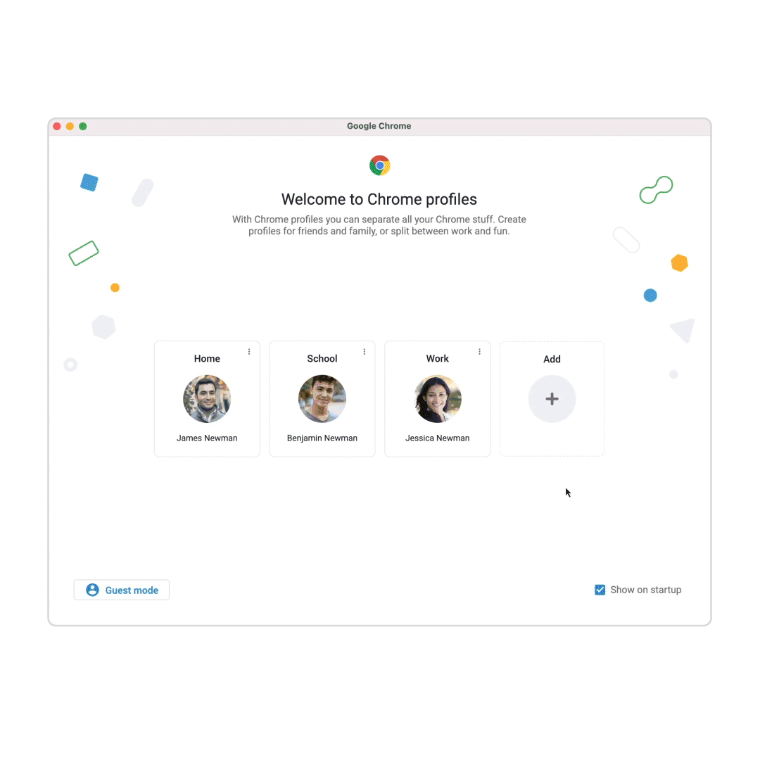 Google Chrome user profile