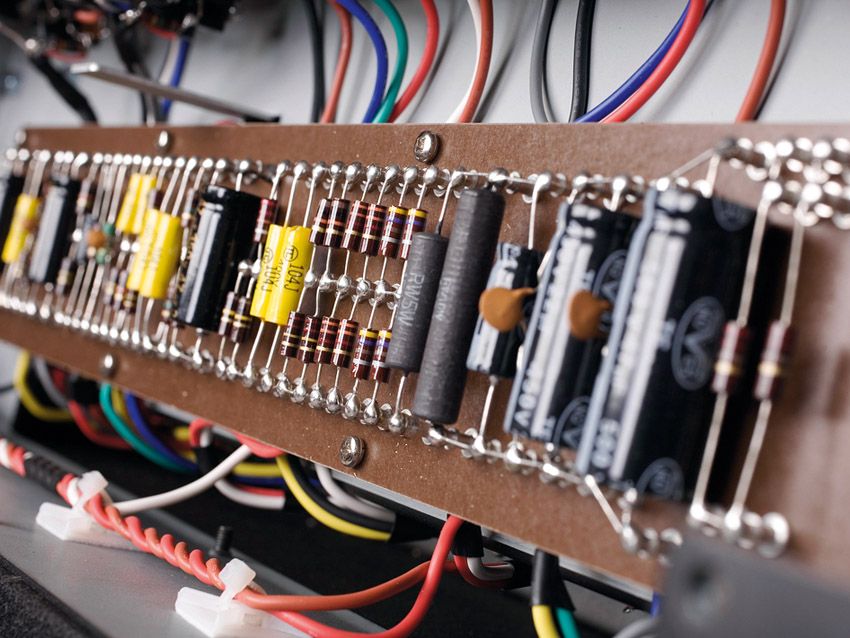 ...and meticulous hand-wiring on the inside.