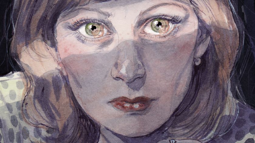 Angie Hoffmeister interview for the The Folio Society; a woman stares forwards