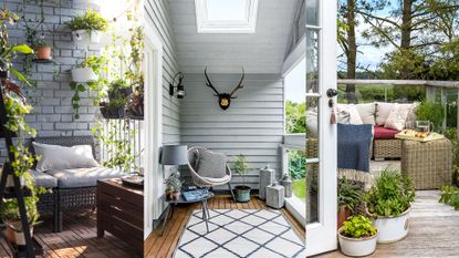 Cozy small balcony ideas