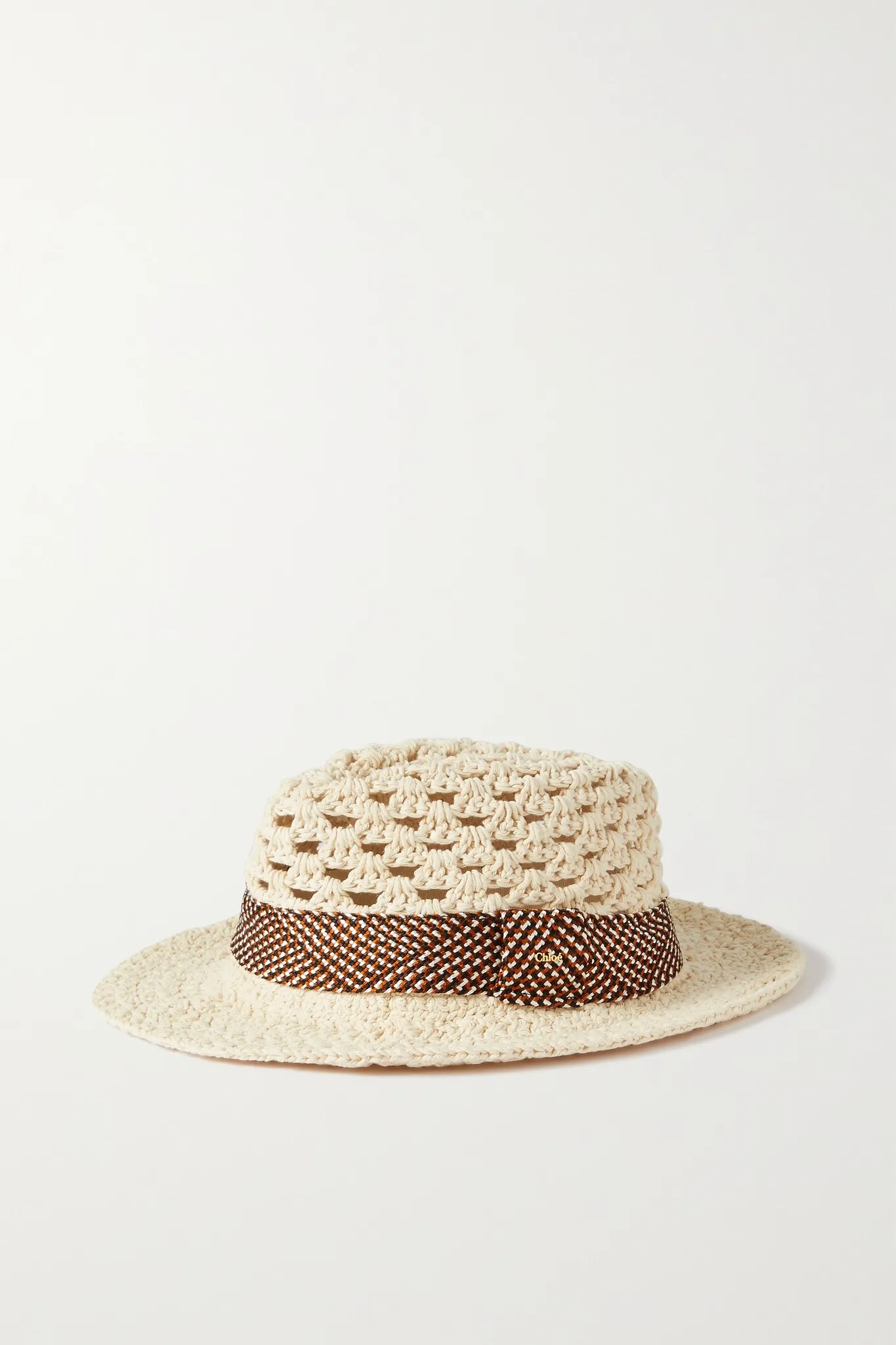 Chloé Crocheted Cotton Fedora