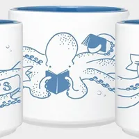 Powell's Octopus Mug: Drink to a great bookstore ($12)