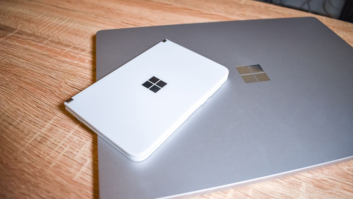 The Surface Duo and Laptop