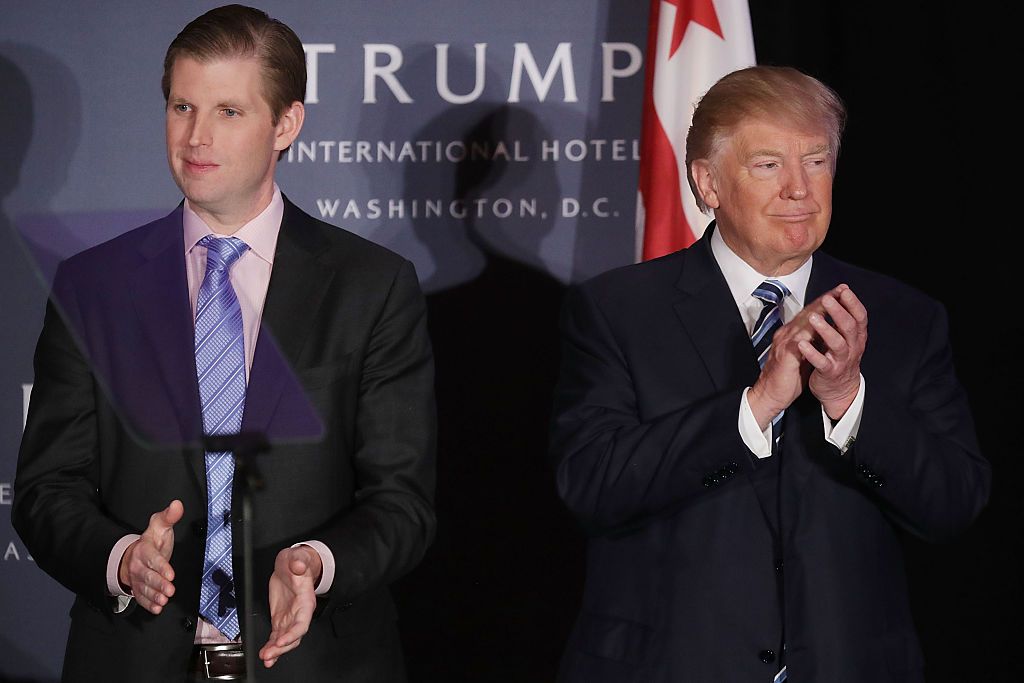 Eric Trump and President Trump