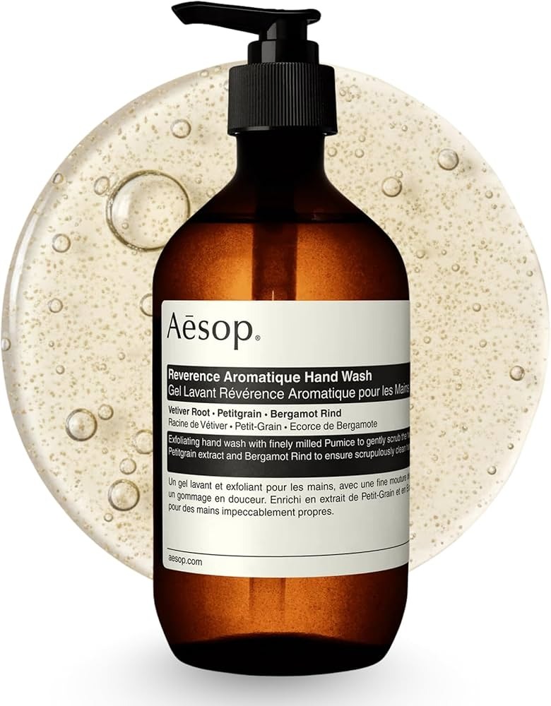 Aesop Resurrection Aromatique Hydrating Hand Wash | Gentle Non-Drying Hand Soap With Mandarin Rind, Rosemary, &amp;amp; Lavender | Moisturizing Kitchen &amp;amp; Bathroom Soap | 16.9 Oz