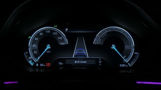 3D cluster display in the 2024 Genesis Electrified GV70 AWD Prestige.