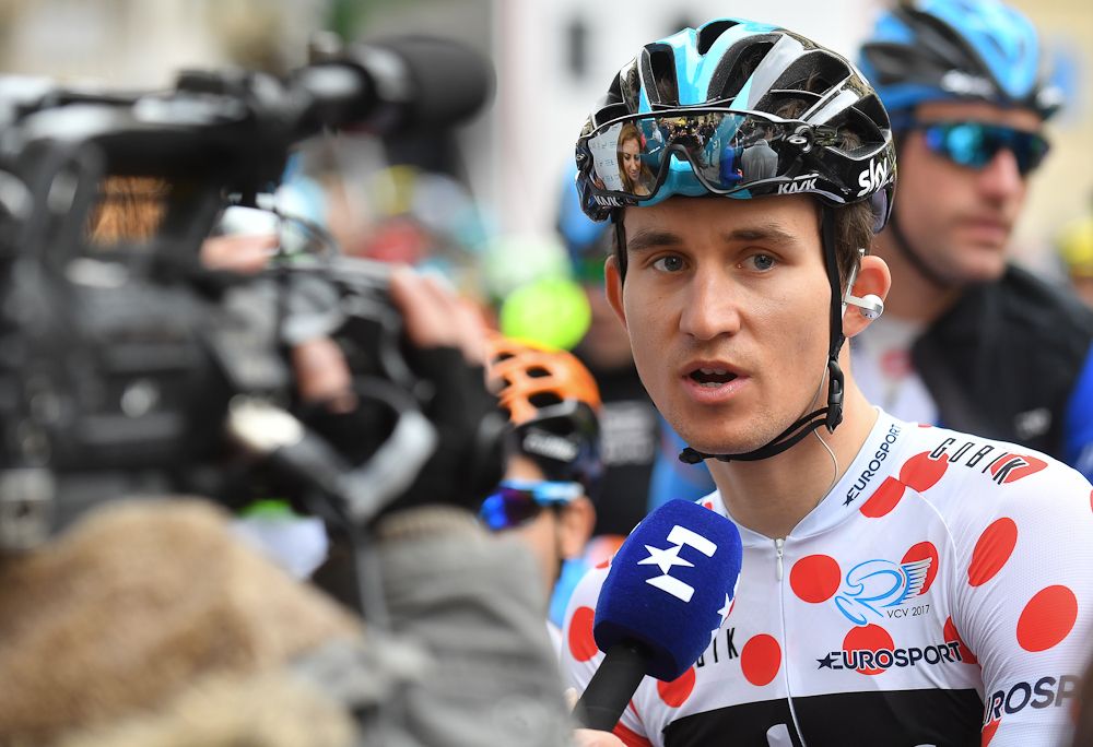 Michal Kwiatkowski before for the start of stage 2 in Valencia