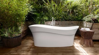 outdoor bathroom ideas with tub from Victoria + Albert Baths