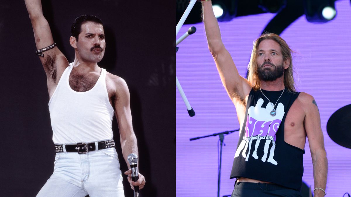 Freddie Mercury and Taylor Hawkins