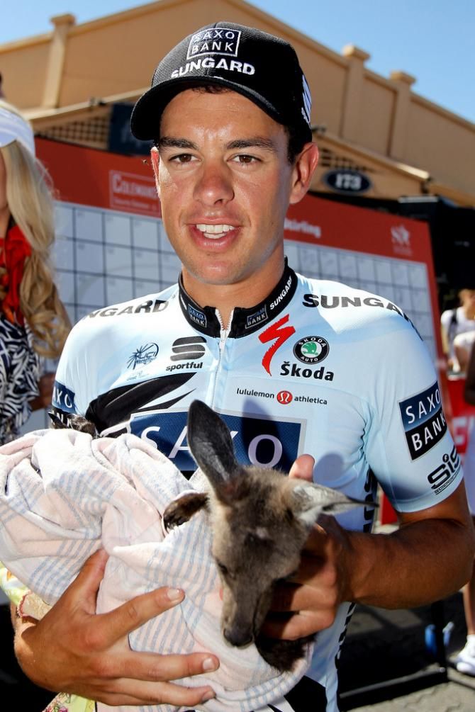 Richie Porte is probably more comfortable handling Tasmanian Tigers than joey's