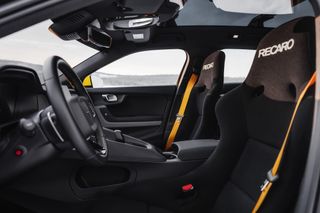 Recaro rally seats are featured in all three cars