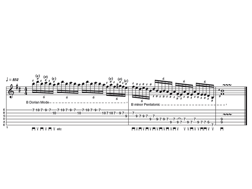 Advanced lick one: blues rock lead