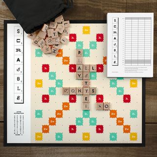 Typography Scrabble board